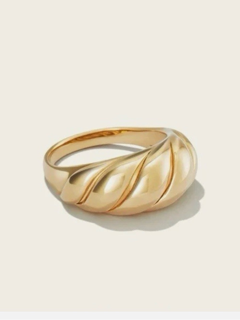 Mejuri Croissant Dome Ring size 7